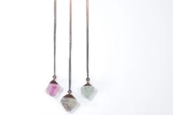 SALE fluorite necklace | Rough fluorite jewelry