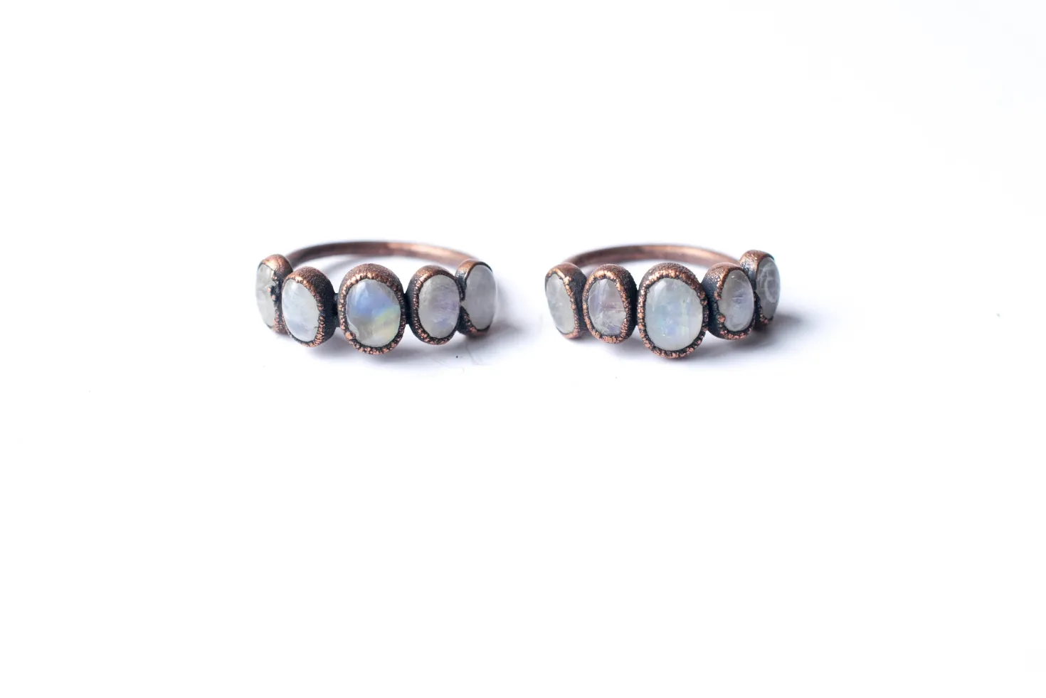 SALE Multi Stone Ring | Rainbow moonstone ring