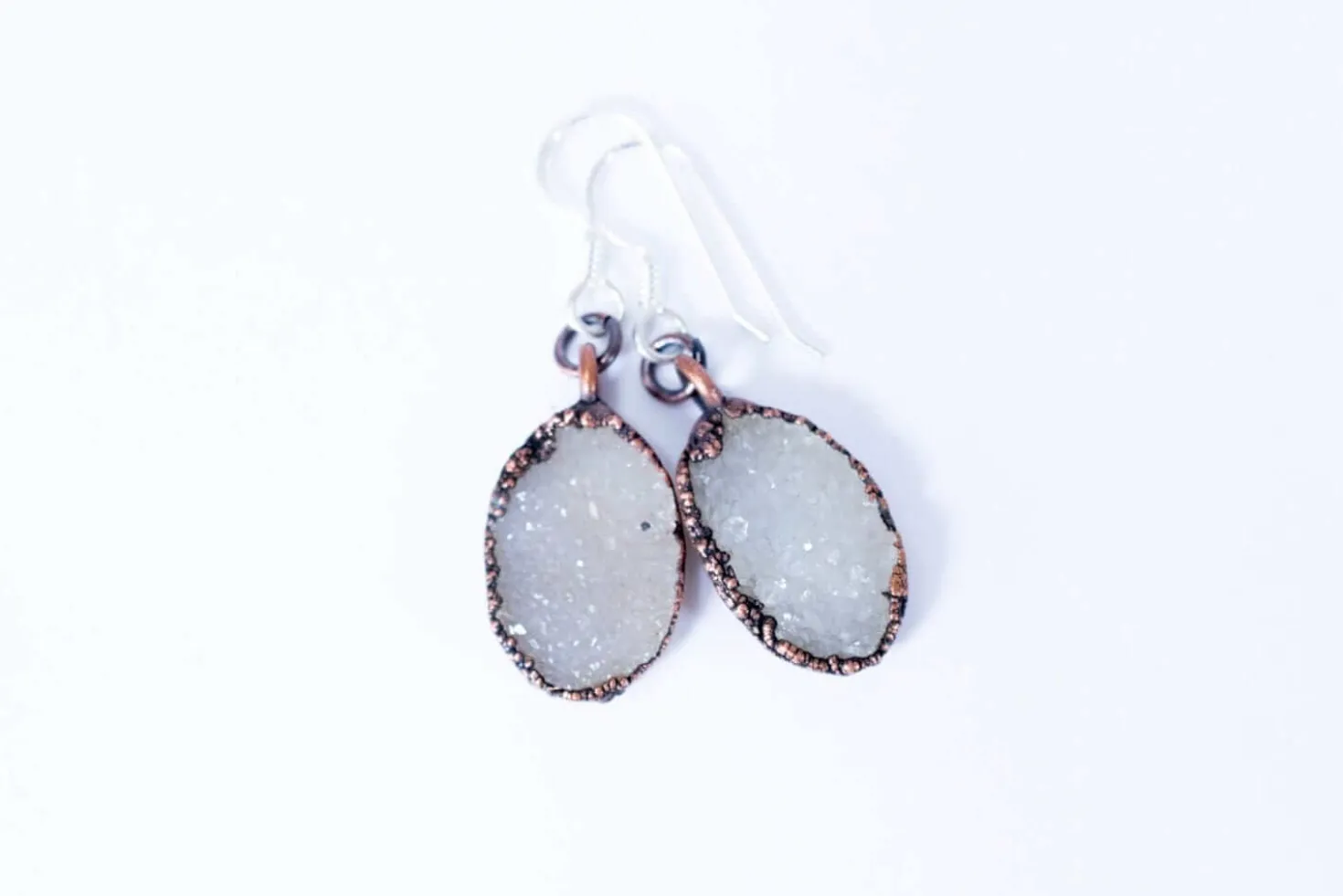 SALE Natural crystal | Druzy crystal earrings
