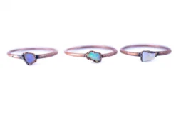 SALE opal ring | Rough opal ring
