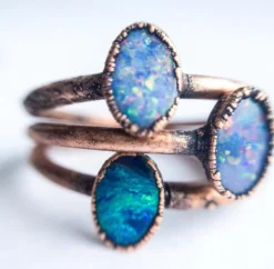 SALE Opal ring | Stacking birthstone ring