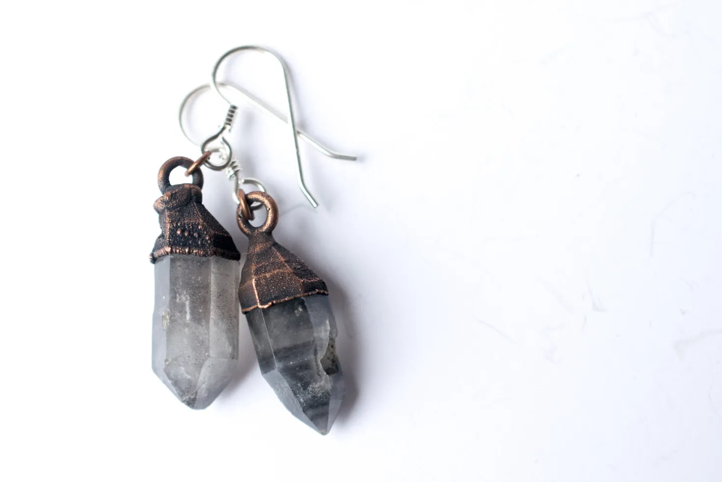 SALE Raw crystal earrings | Quartz crystal earrings