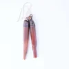 SALE Raw crystal | Red quartz crystal earrings
