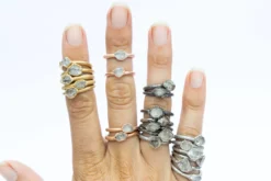 SALE Raw crystal ring | Herkimer diamond ring
