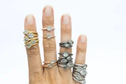 SALE Raw crystal ring | Herkimer diamond ring