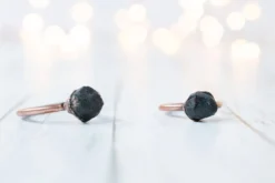 SALE Raw garnet ring | Deep Red Garnet ring