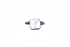 SALE Raw howlite ring | Natural howlite