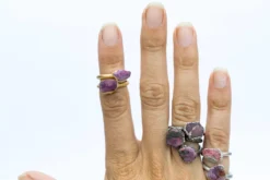 SALE Raw ruby ring | Red ruby crystal ring