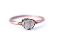 SALE Raw Topaz ring | Topaz crystal ring