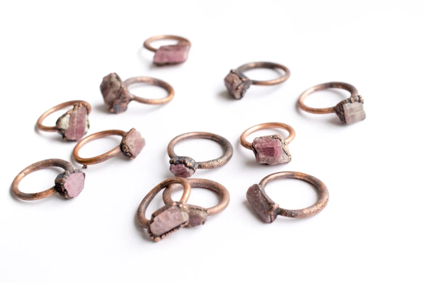 SALE Raw tourmaline ring | Pink tourmaline crystal ring