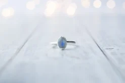 SALE Silver Moonstone ring | June Birthstone Ring