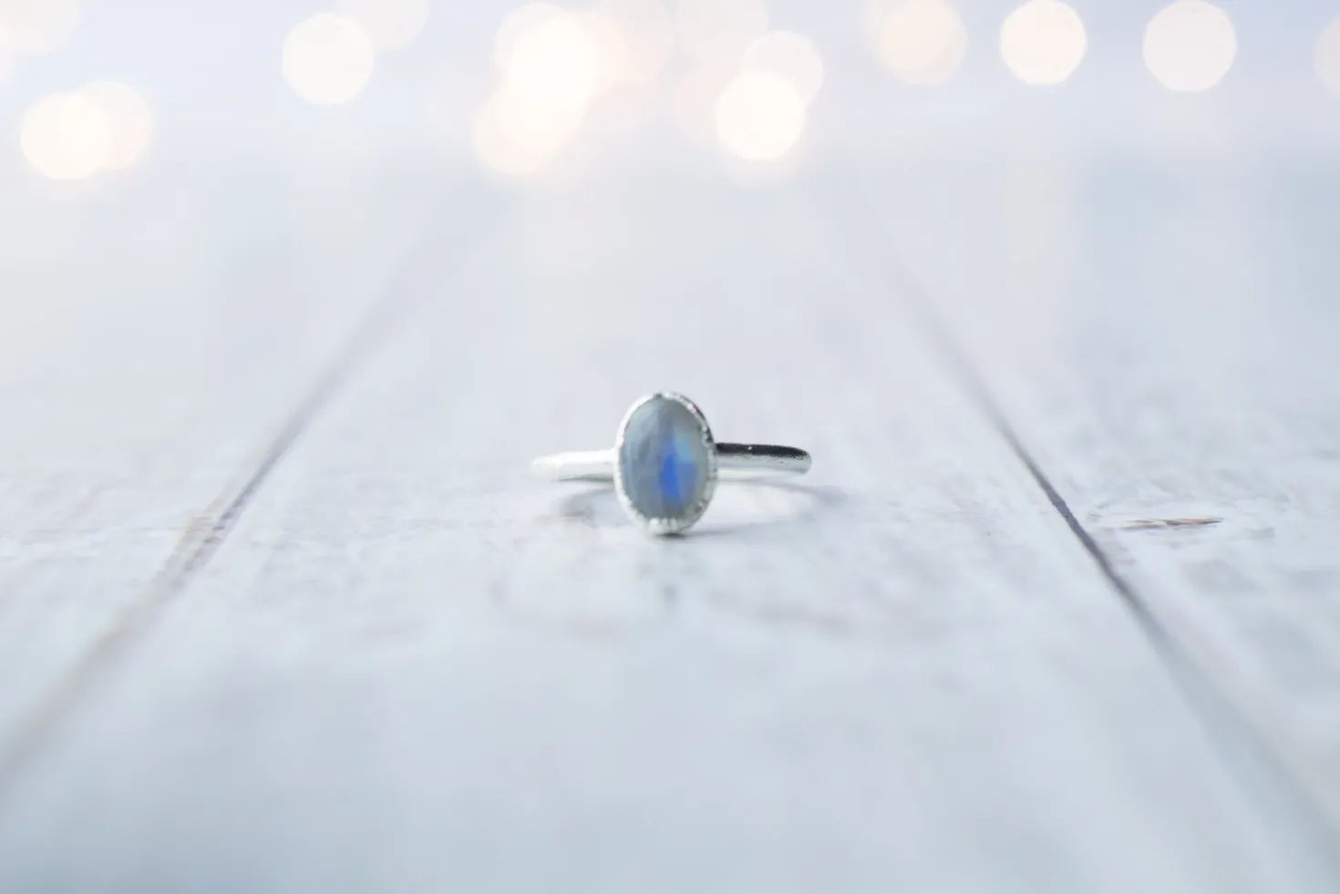SALE Silver Moonstone ring | June Birthstone Ring