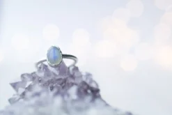 SALE Silver Moonstone ring | June Birthstone Ring