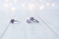 SALE Silver Ruby ring | Red ruby crystal ring
