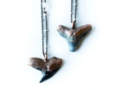 Shark's tooth pendant | Electroformed copper shark tooth pendant