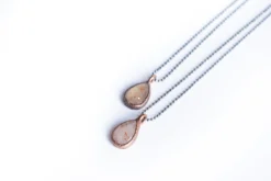 Sunstone necklace | Faceted sunstone necklace