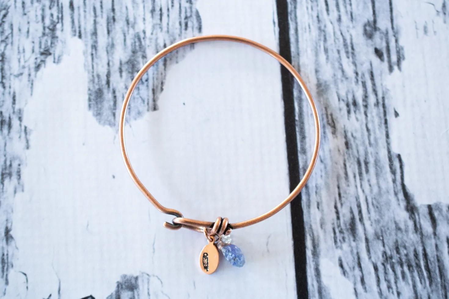 Tanzanite Bracelet| Rough Tazanite Bangle