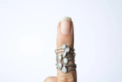Teardrop opal ring | Rough opal ring