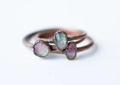 Watermelon tourmaline ring | Faceted tourmaline ring